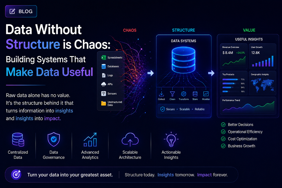 Data Without Structure is Chaos: Building Systems That Make Data Useful